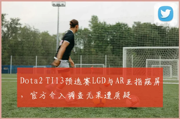 Dota2 TI13预选赛LGD与AR互指窥屏，官方介入调查无果遭质疑